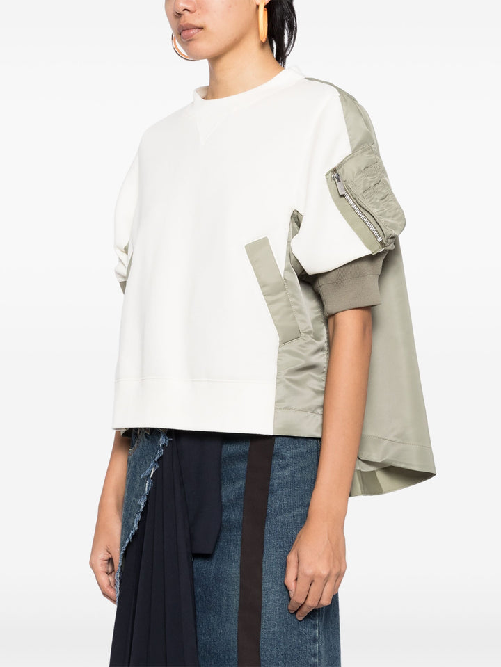 Nylon Twill X Sponge Sweat Pullover