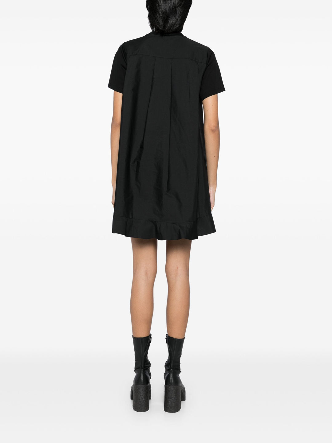Cotton Poplin X Cotton Jersey Dress