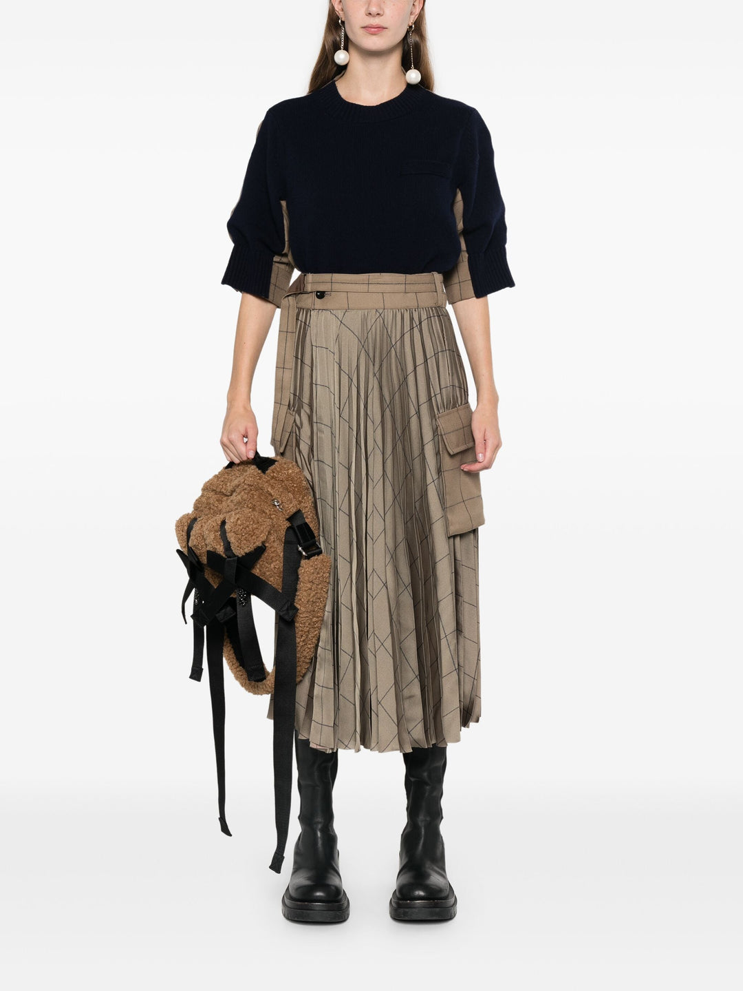 Windowpane Skirt