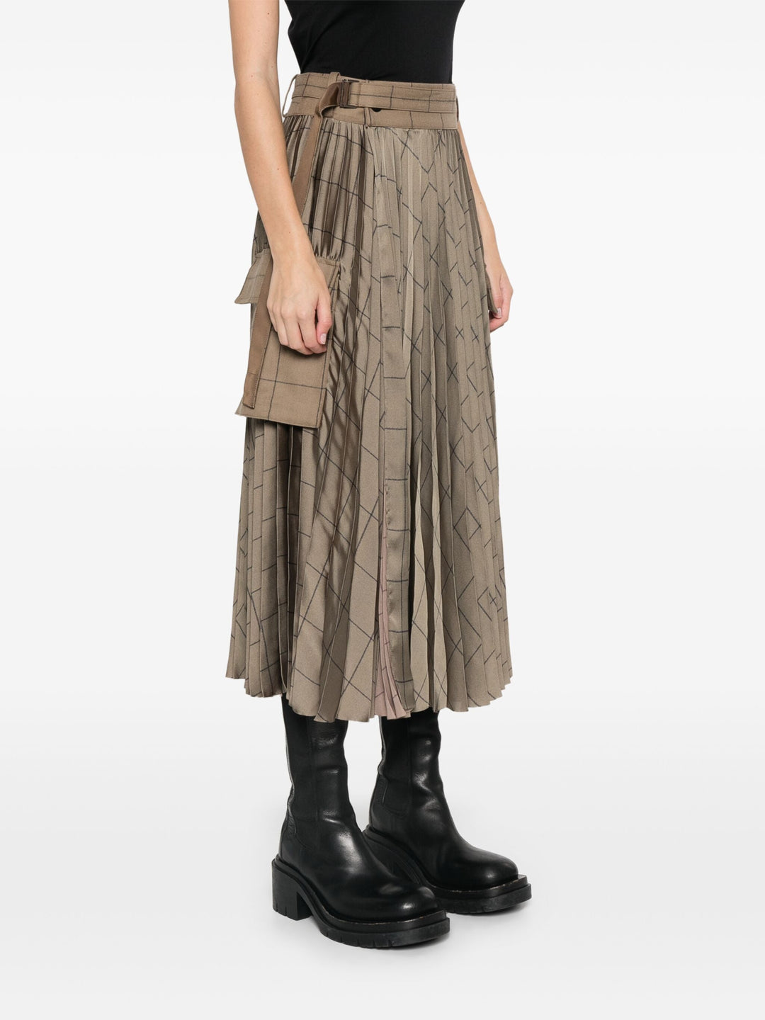 Windowpane Skirt