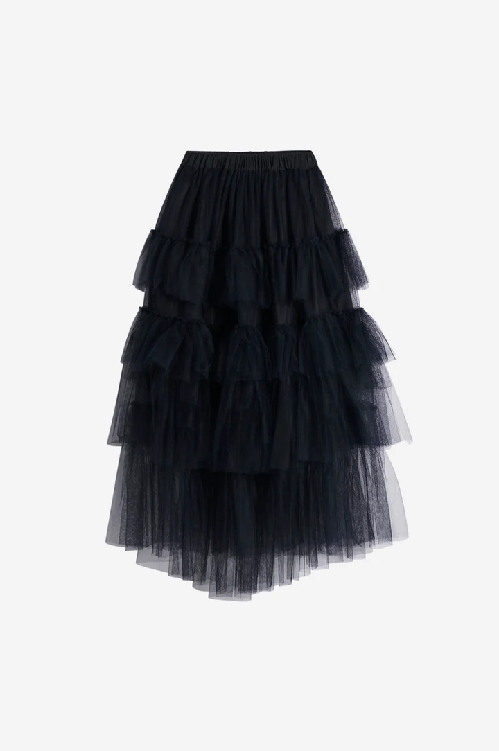 Long Tutu Skirt With Embroidered Details