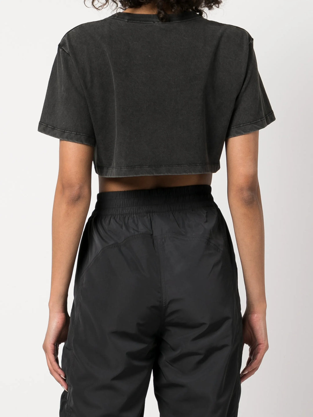 Crop Tee Acid Wash Jersey