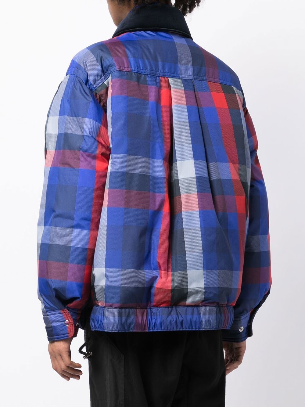 Plaid Padded Blouson