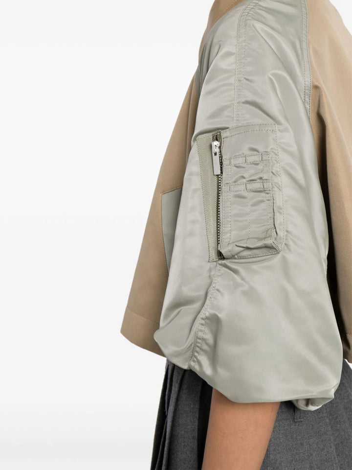 棉質華達呢 x 尼龍斜紋夾克