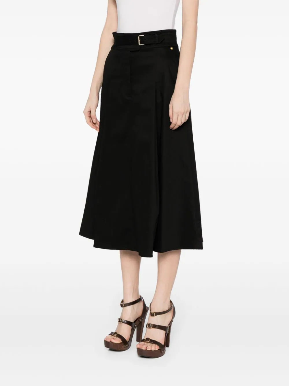 High Waist Pleated Skirt