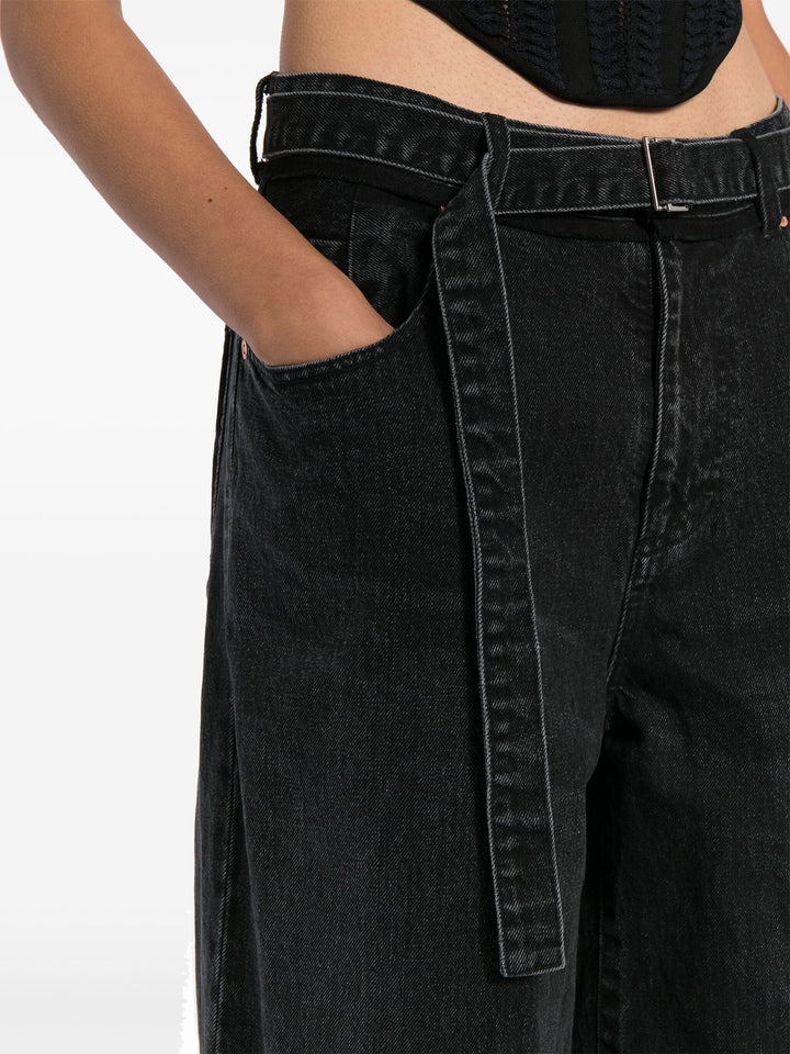 Wide Denim Pants