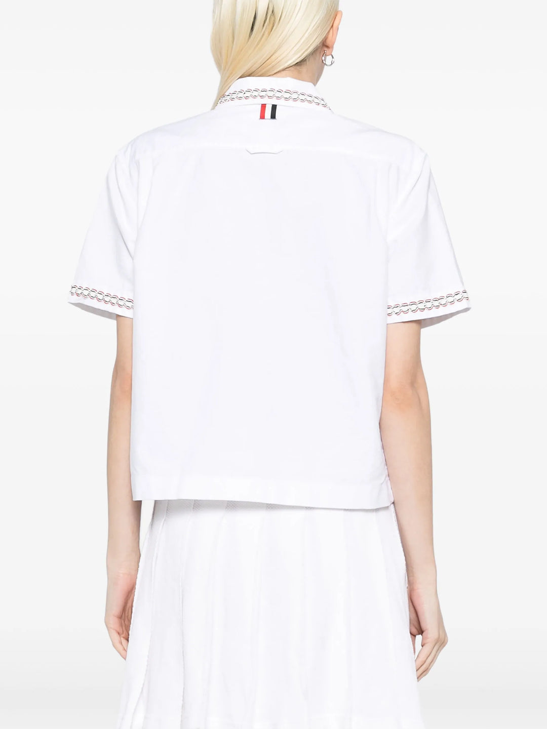 Drop Back Cropped Shirt