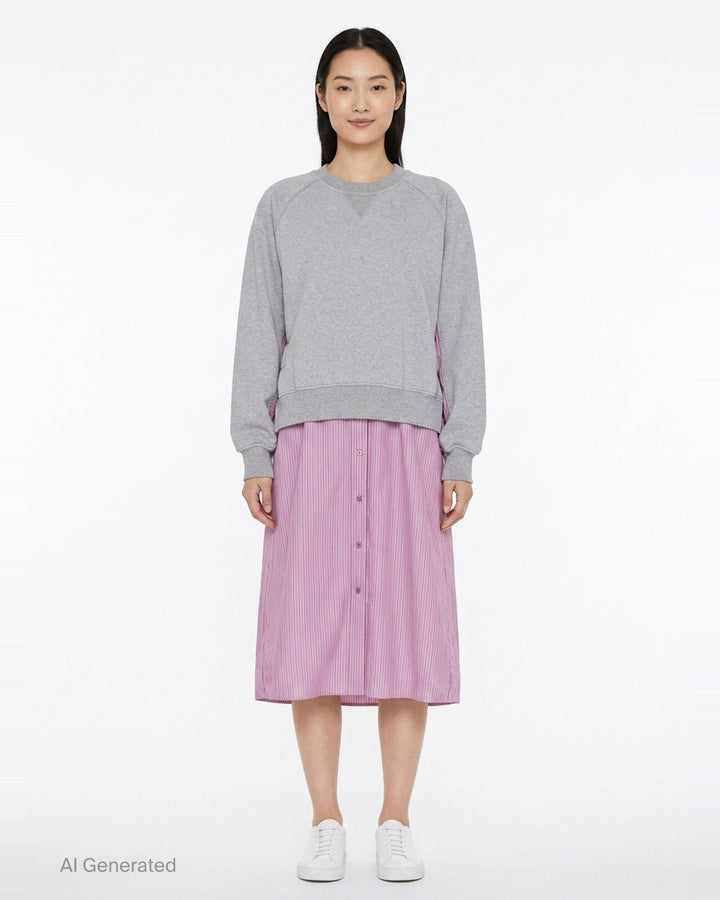 French Terry Midi Dress | 3.1 Phillip Lim | Club21 - front