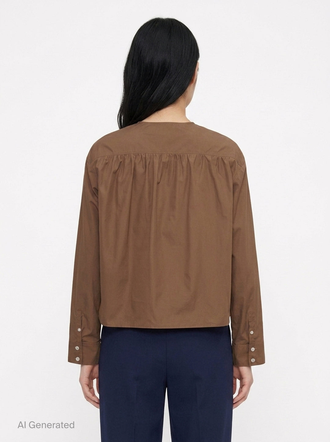 Gathered Poplin Studded Blouse | 3.1 Phillip Lim | Club21 - back