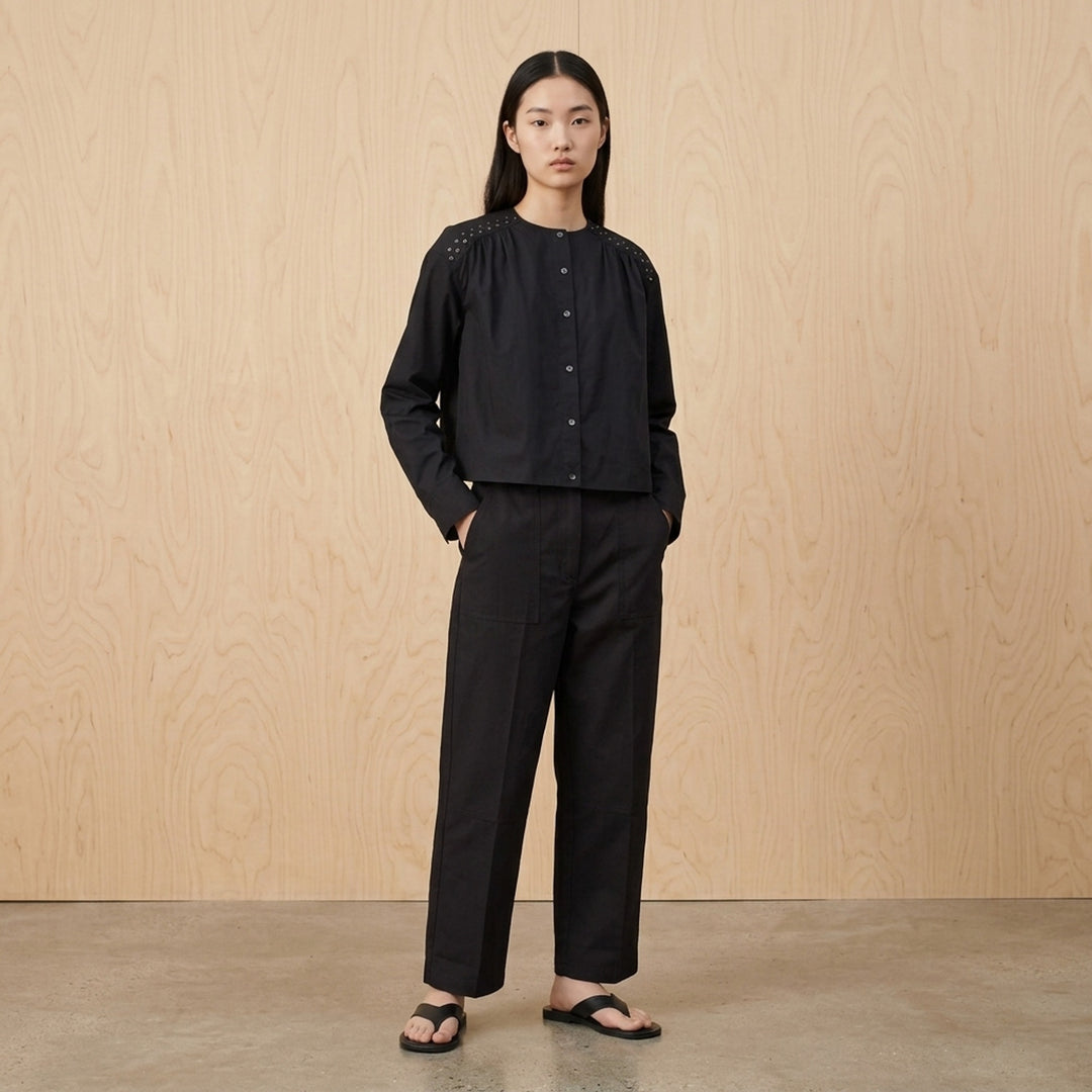 Gathered Poplin Studded Blouse | 3.1 Phillip Lim | Club21 - lifestyle