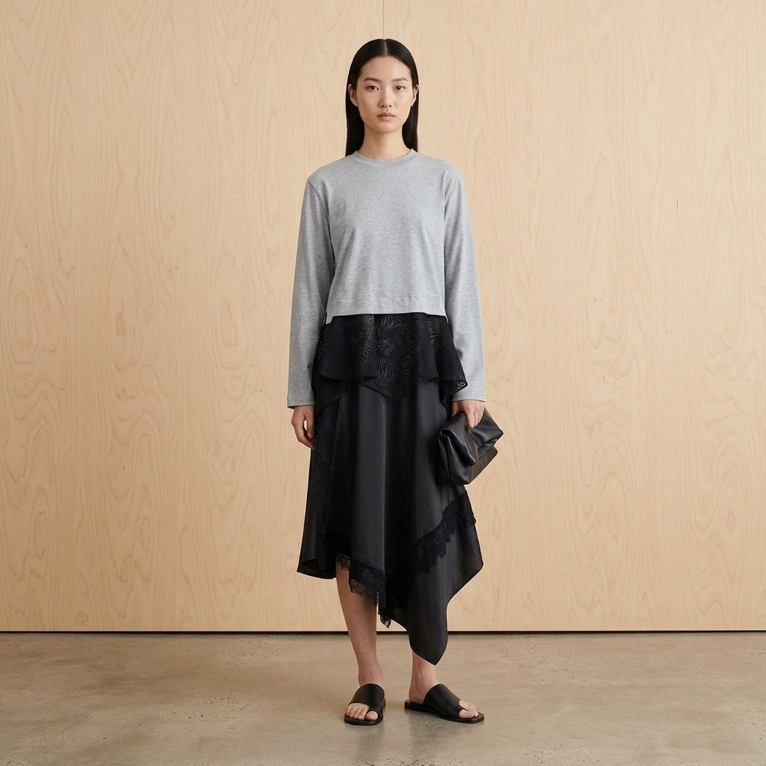 Long Sleeve Organza Combo Tee | 3.1 Phillip Lim | Club21 - lifestyle