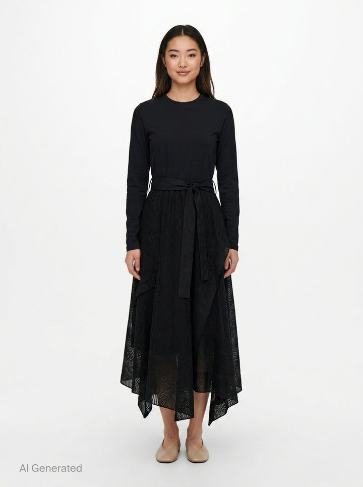 Long Sleeve Organza T-Shirt Dress | 3.1 Phillip Lim | Club21 - front