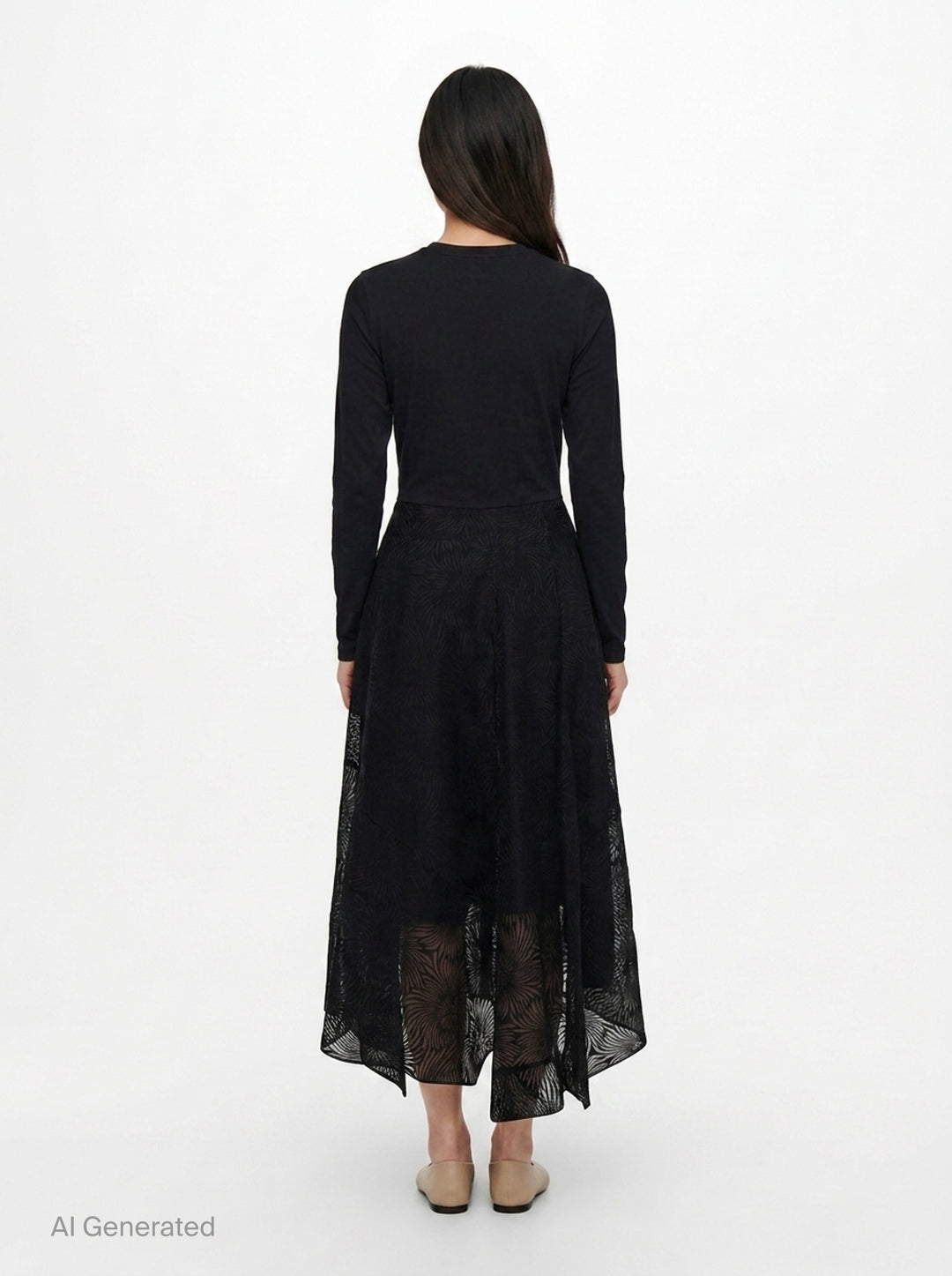 Long Sleeve Organza T-Shirt Dress | 3.1 Phillip Lim | Club21 - back