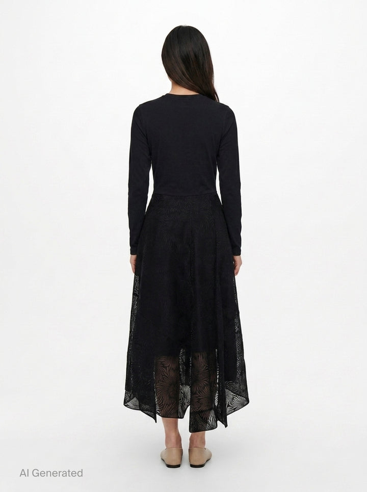 Long Sleeve Organza T-Shirt Dress | 3.1 Phillip Lim | Club21 - back