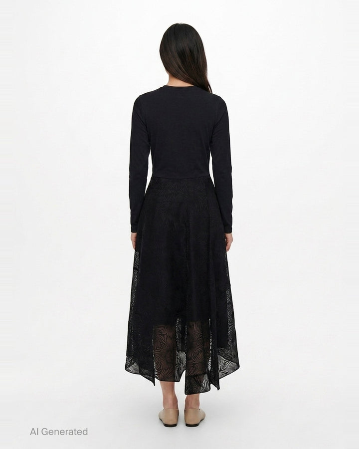 Long Sleeve Organza T-Shirt Dress | 3.1 Phillip Lim | Club21 - back