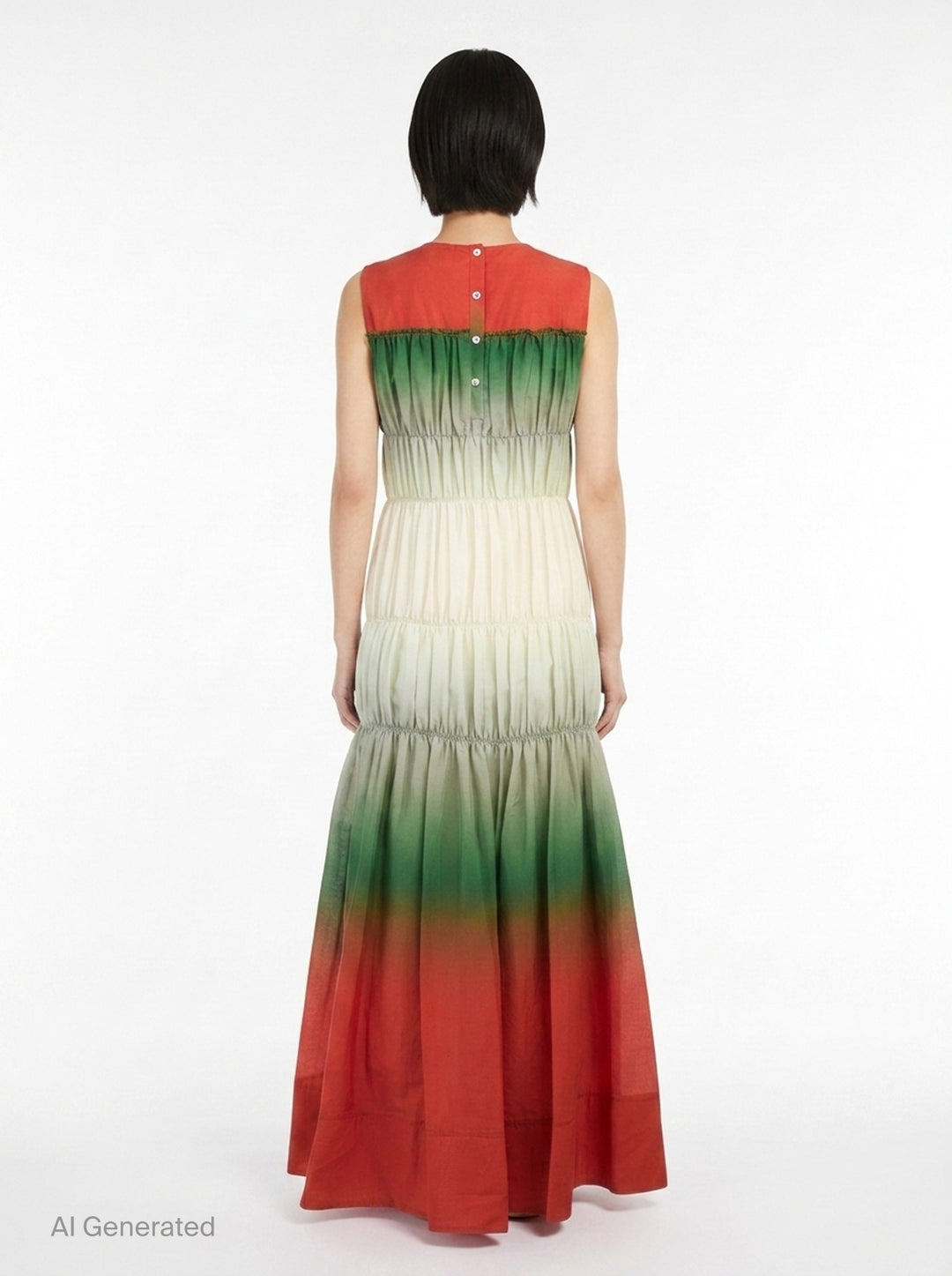Ombré Voile Gathered Maxi Dress | 3.1 Phillip Lim | Club21 - back