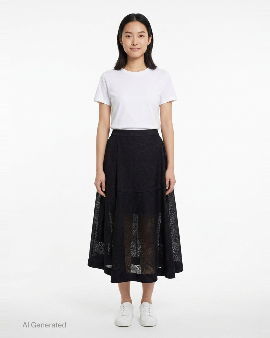 Organza Fil Coupé Midi Skirt | 3.1 Phillip Lim | Club21 - front