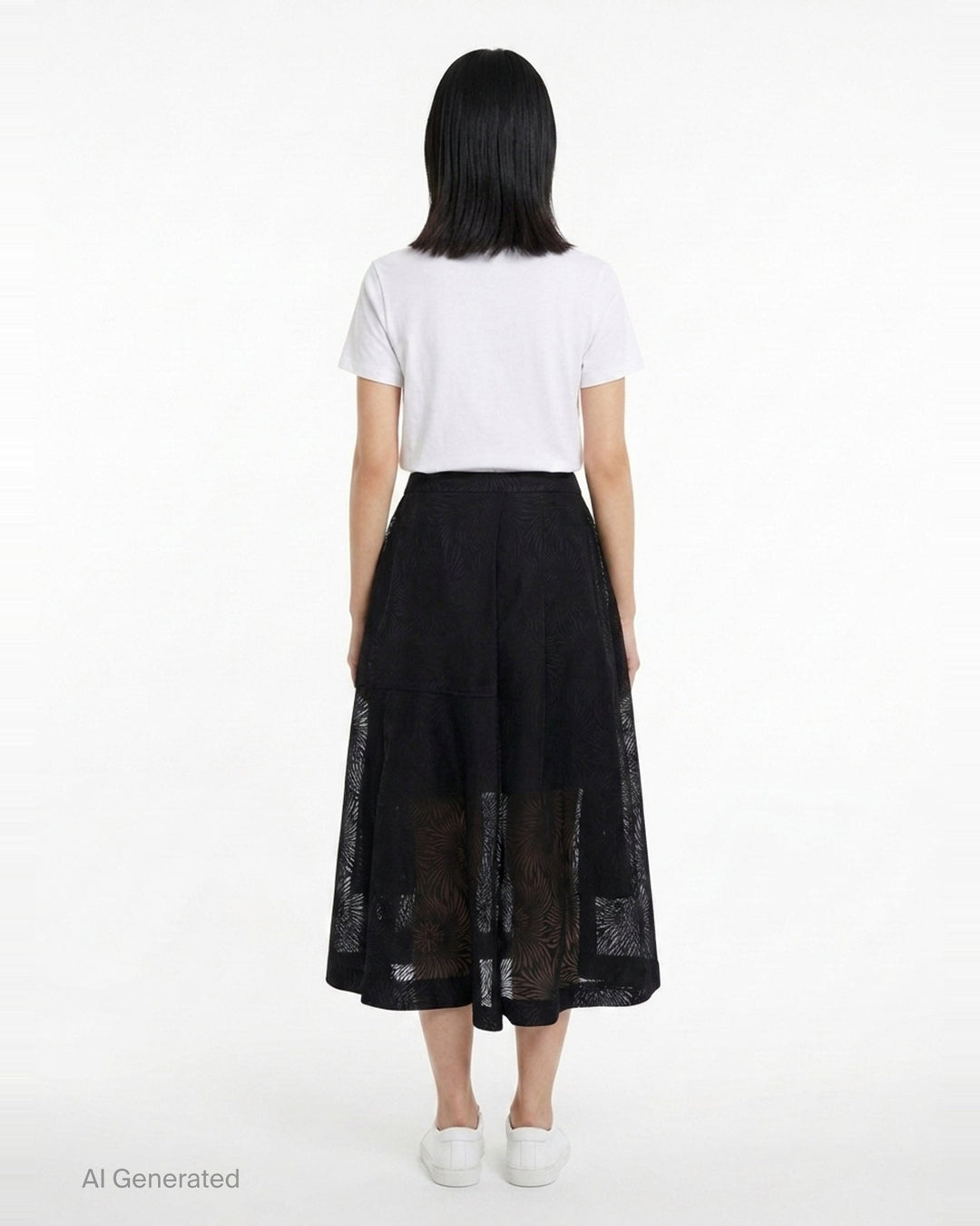 Organza Fil Coupé Midi Skirt | 3.1 Phillip Lim | Club21 - back
