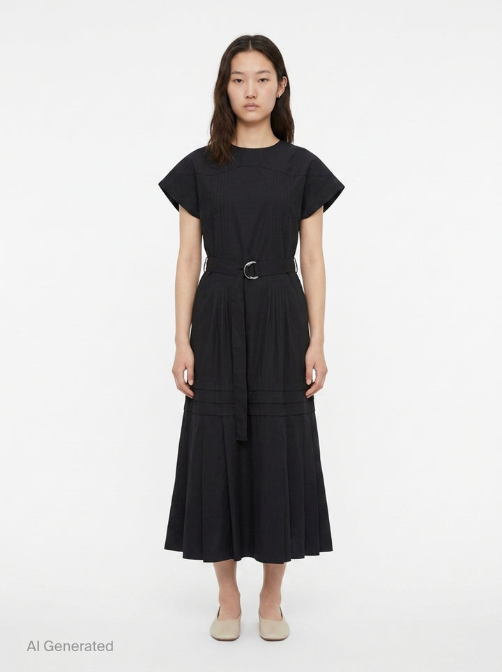Pleated Poplin Midi Dress | 3.1 Phillip Lim | Club21 - front