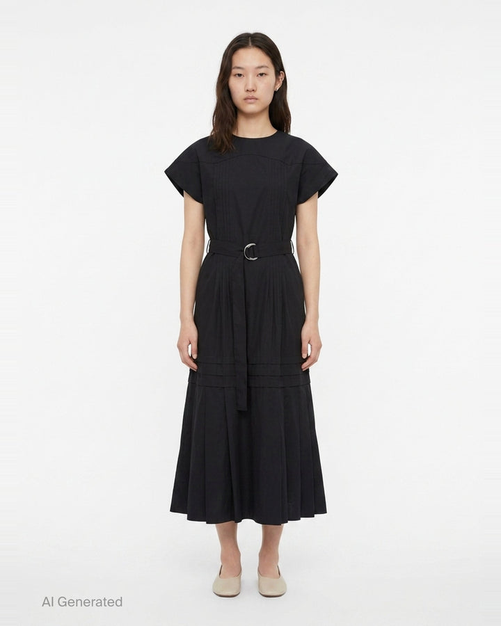 Pleated Poplin Midi Dress | 3.1 Phillip Lim | Club21 - front