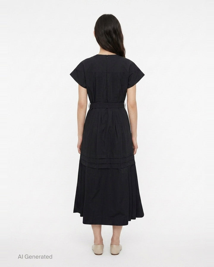 Pleated Poplin Midi Dress | 3.1 Phillip Lim | Club21 - back