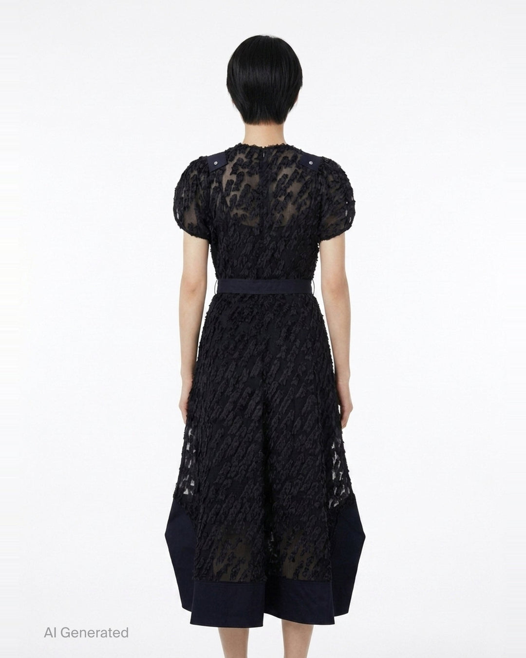Texture Organza Belted Tulip Dress | 3.1 Phillip Lim | Club21 - back