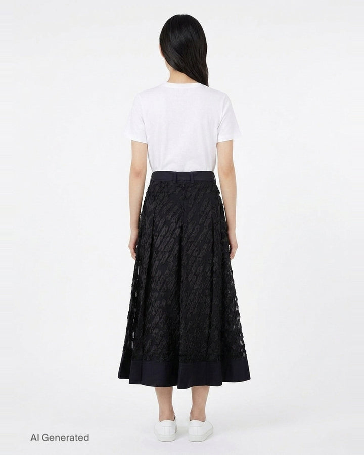 Textured Organza Belted Midi Skirt | 3.1 Phillip Lim | Club21 - back