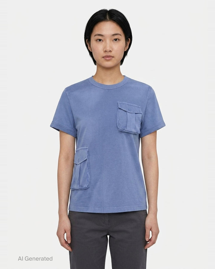 Washed Patch Pocket Tee | 3.1 Phillip Lim | Club21 - front
