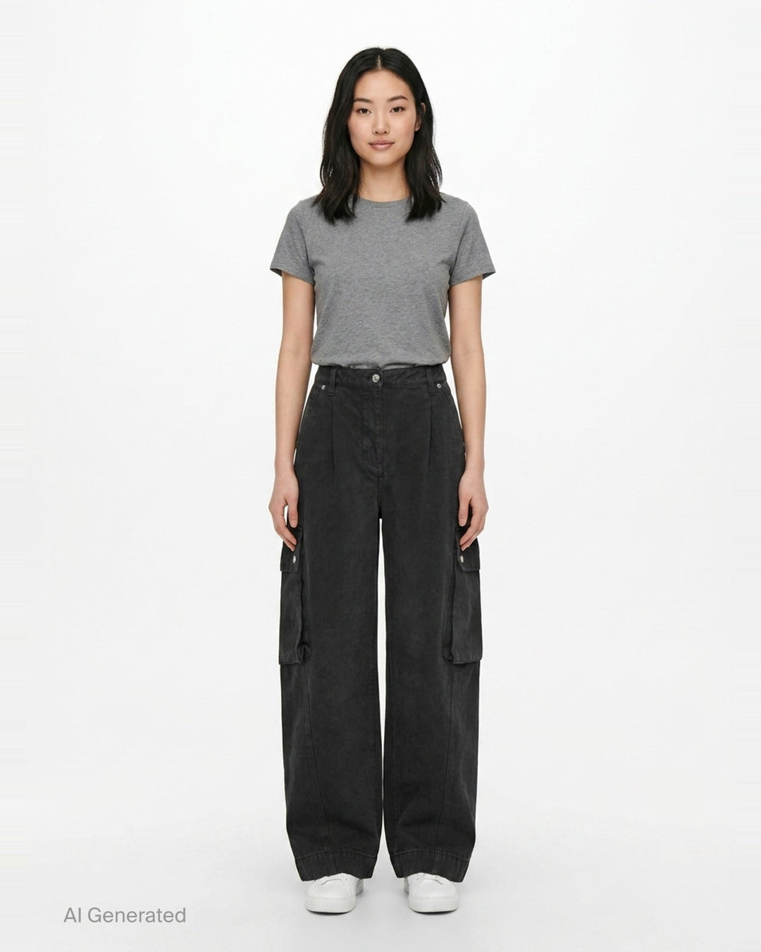 Wide Leg Denim Cargo Pants | 3.1 Phillip Lim | Club21 - front