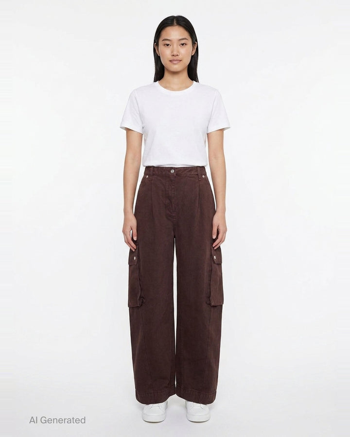Wide Leg Denim Cargo Pants | 3.1 Phillip Lim | Club21 - front