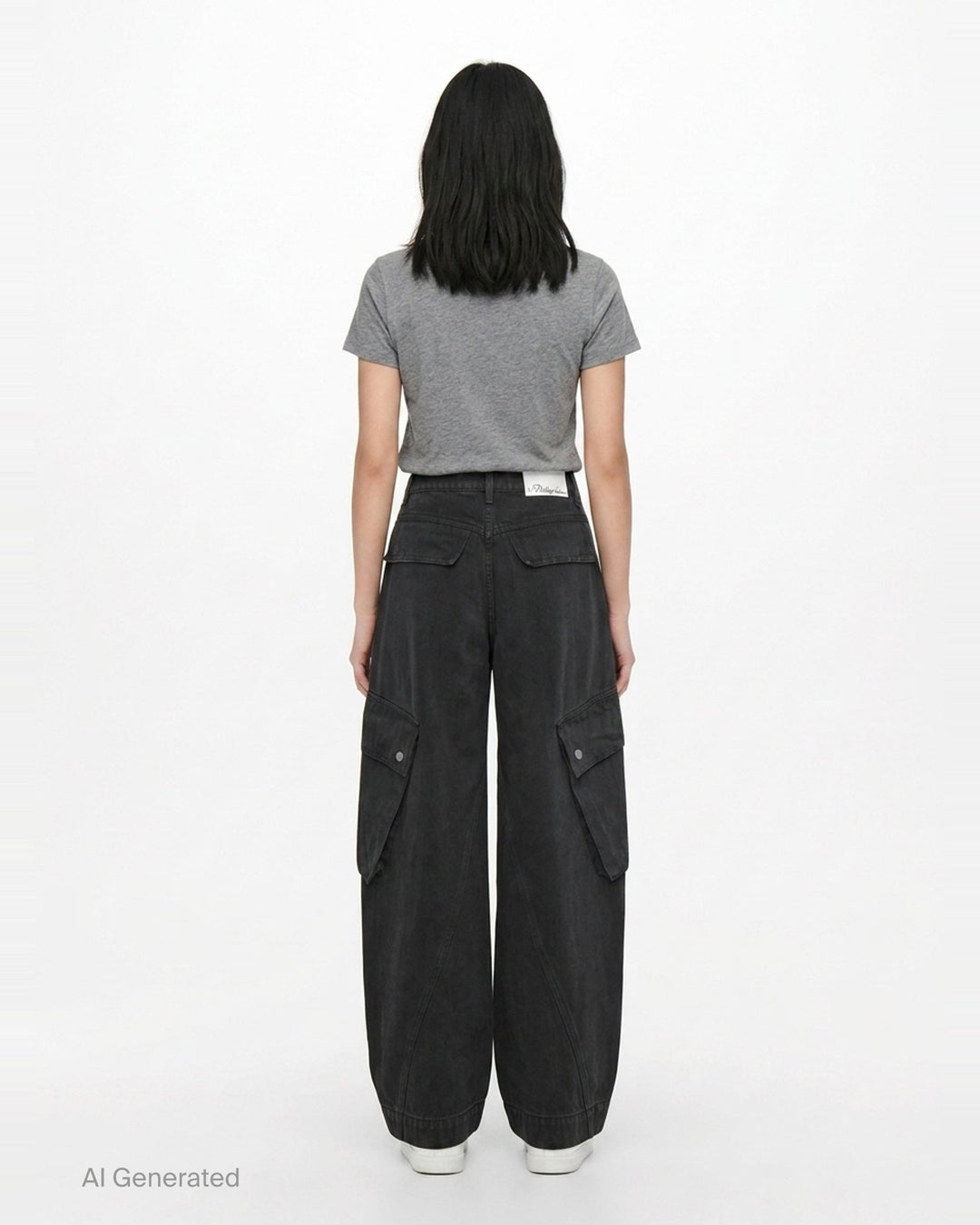 Wide Leg Denim Cargo Pants | 3.1 Phillip Lim | Club21 - back