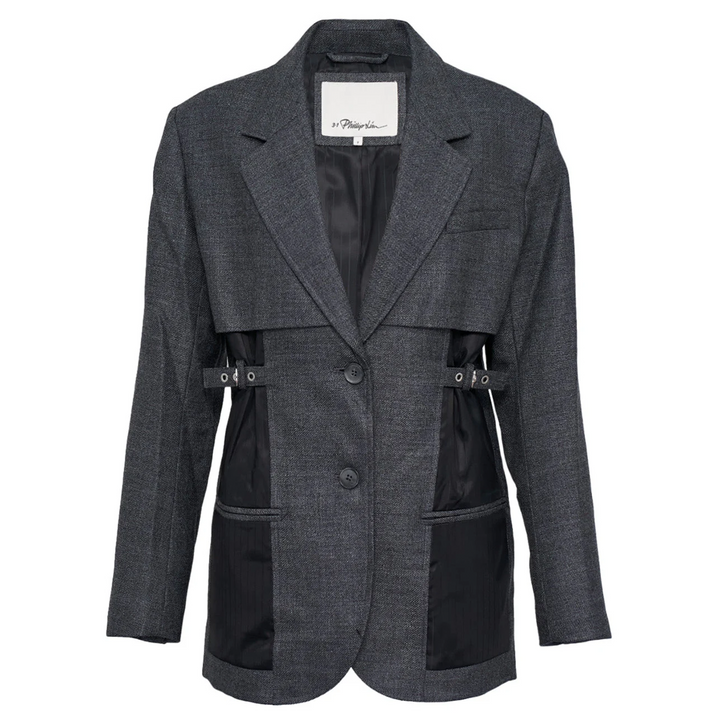 Boxy Fit Deconstructed Blazer