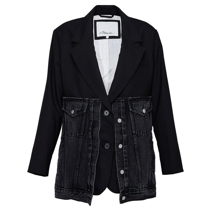 3.1_Phillip_Lim_Denim_Oversized_Hybrid_Blazer_Black