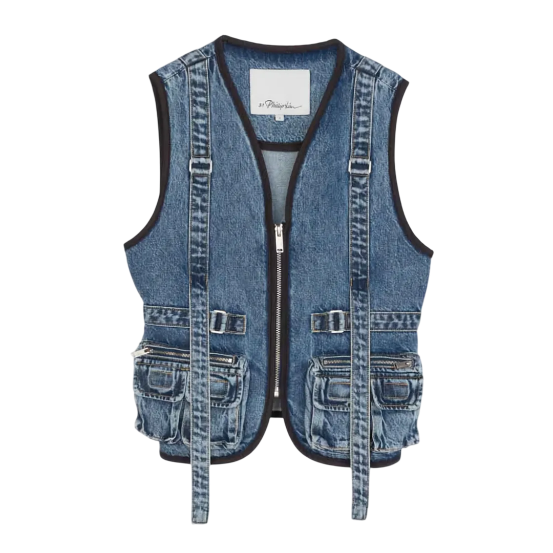 Lightweight Denim Field Vest