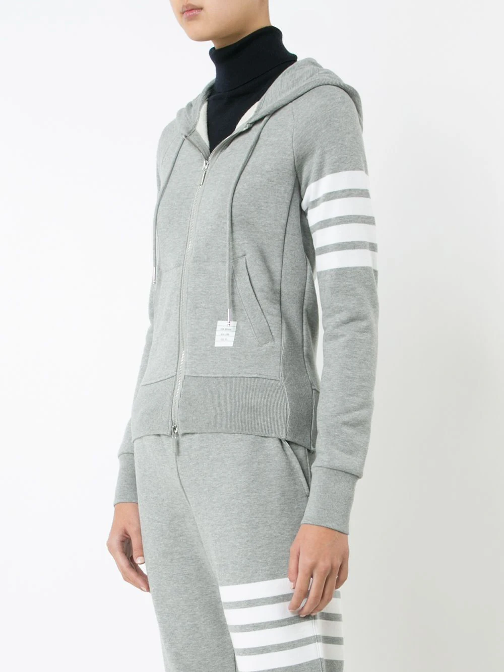 Zip Up Hoodie In Classic Loop