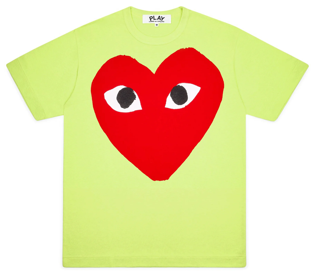 Neon Red Heart Tee Women