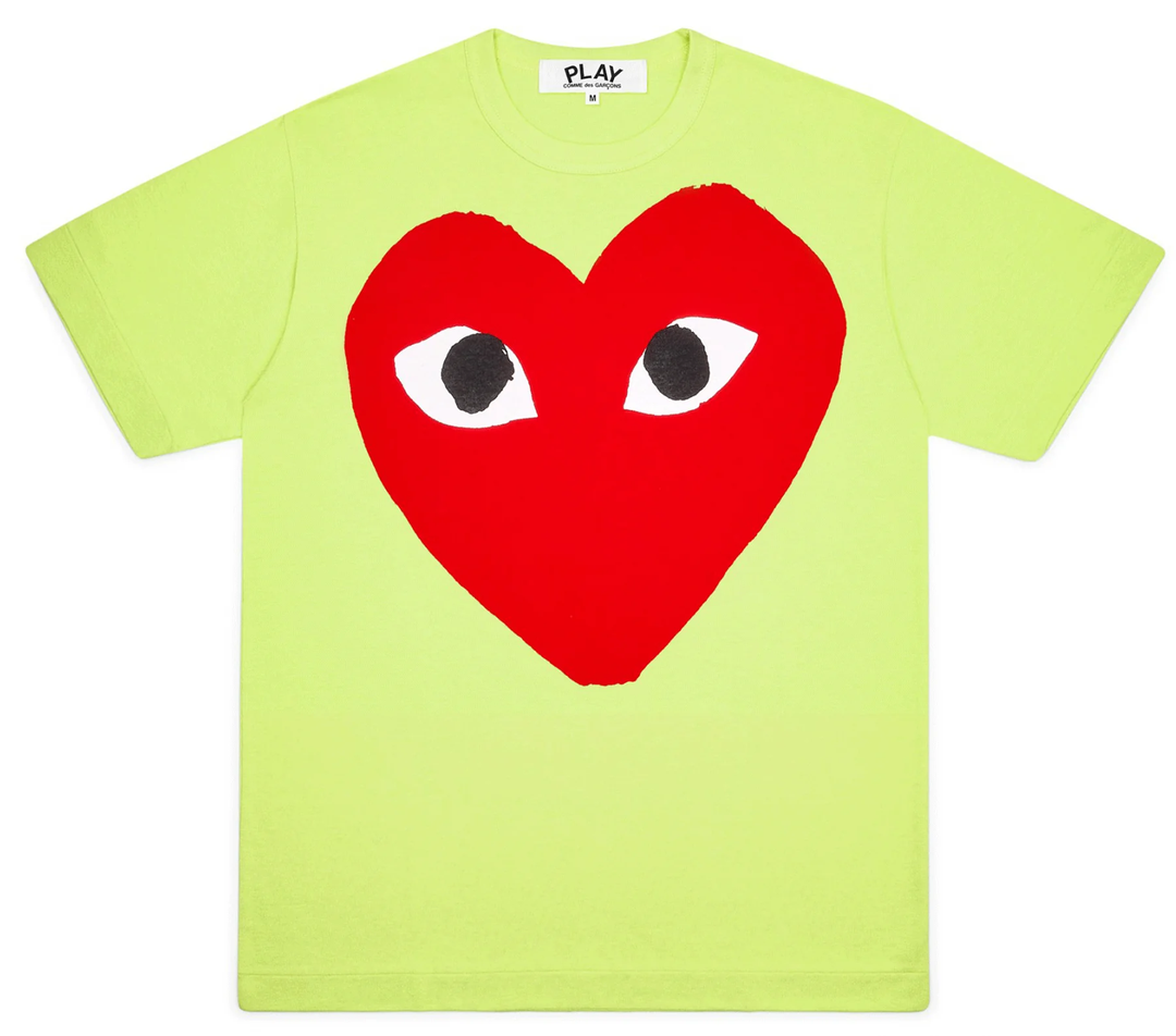 Neon Red Heart Tee Men