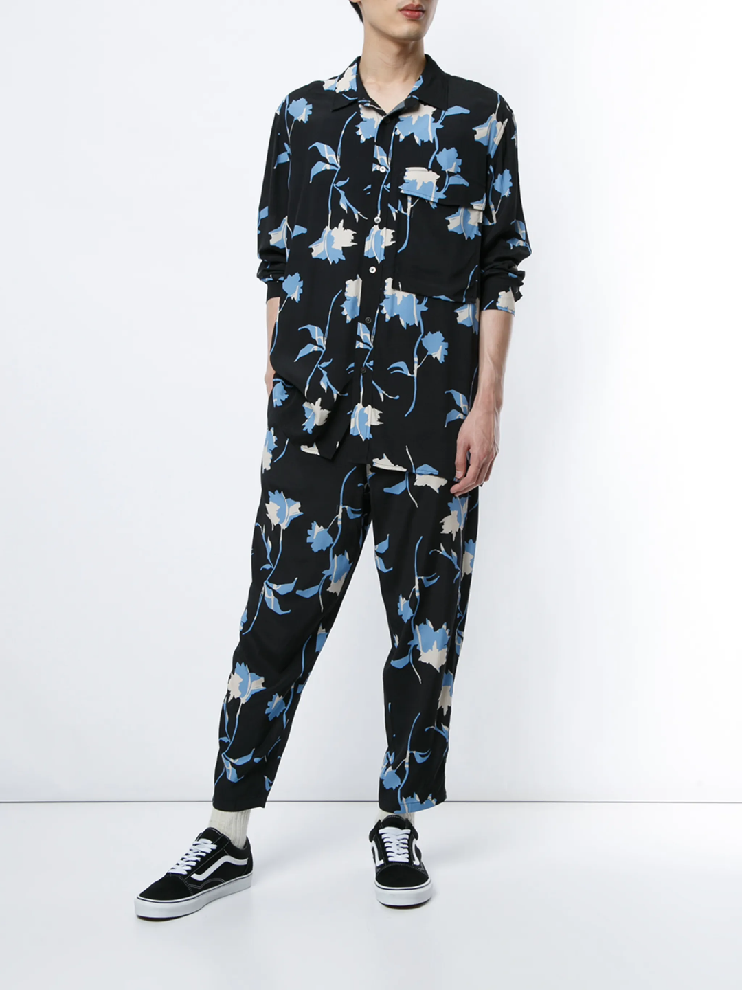 Floral Printed Long Sleeve Shirt