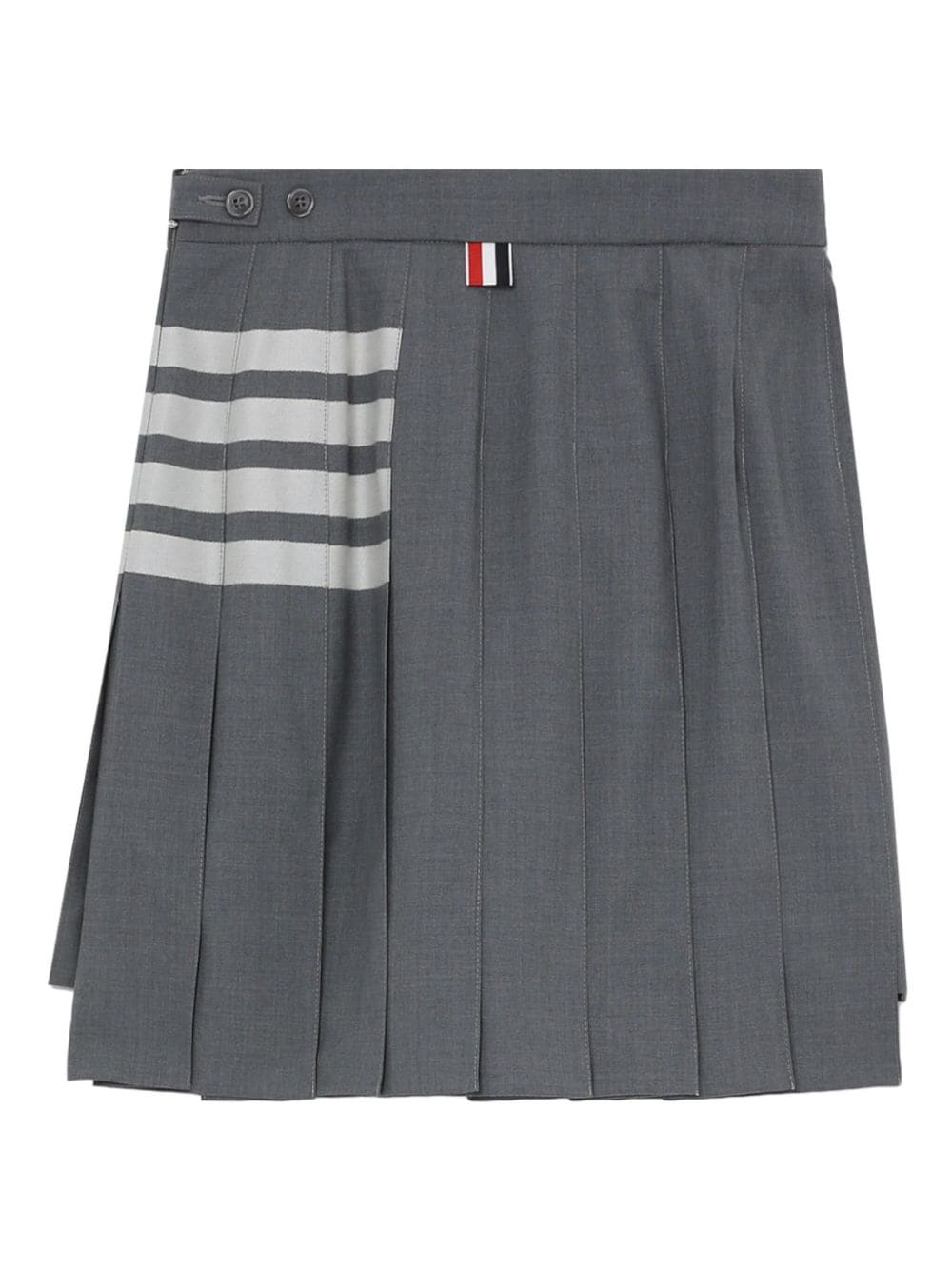 Dropped Back Pleated Skirt