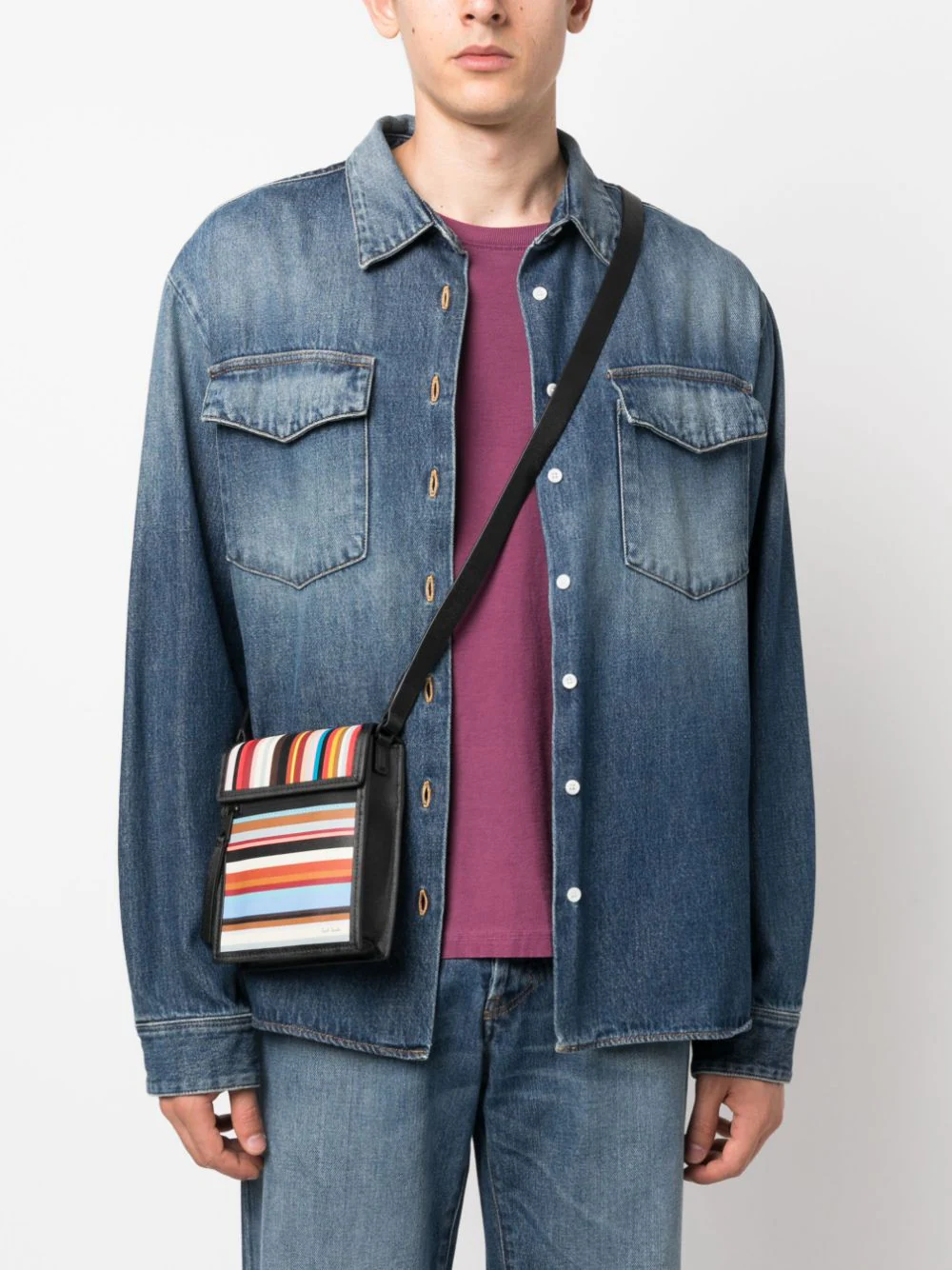 Men Bag Crossbody Signature Stripe