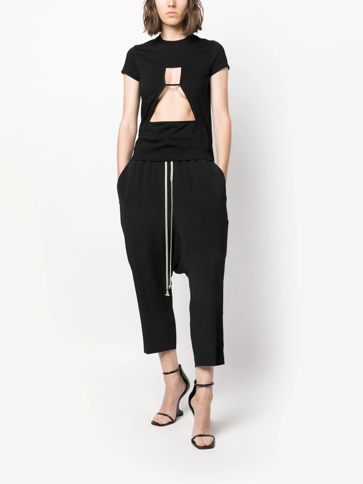 Pantaloni Drawstring Cropped Pants