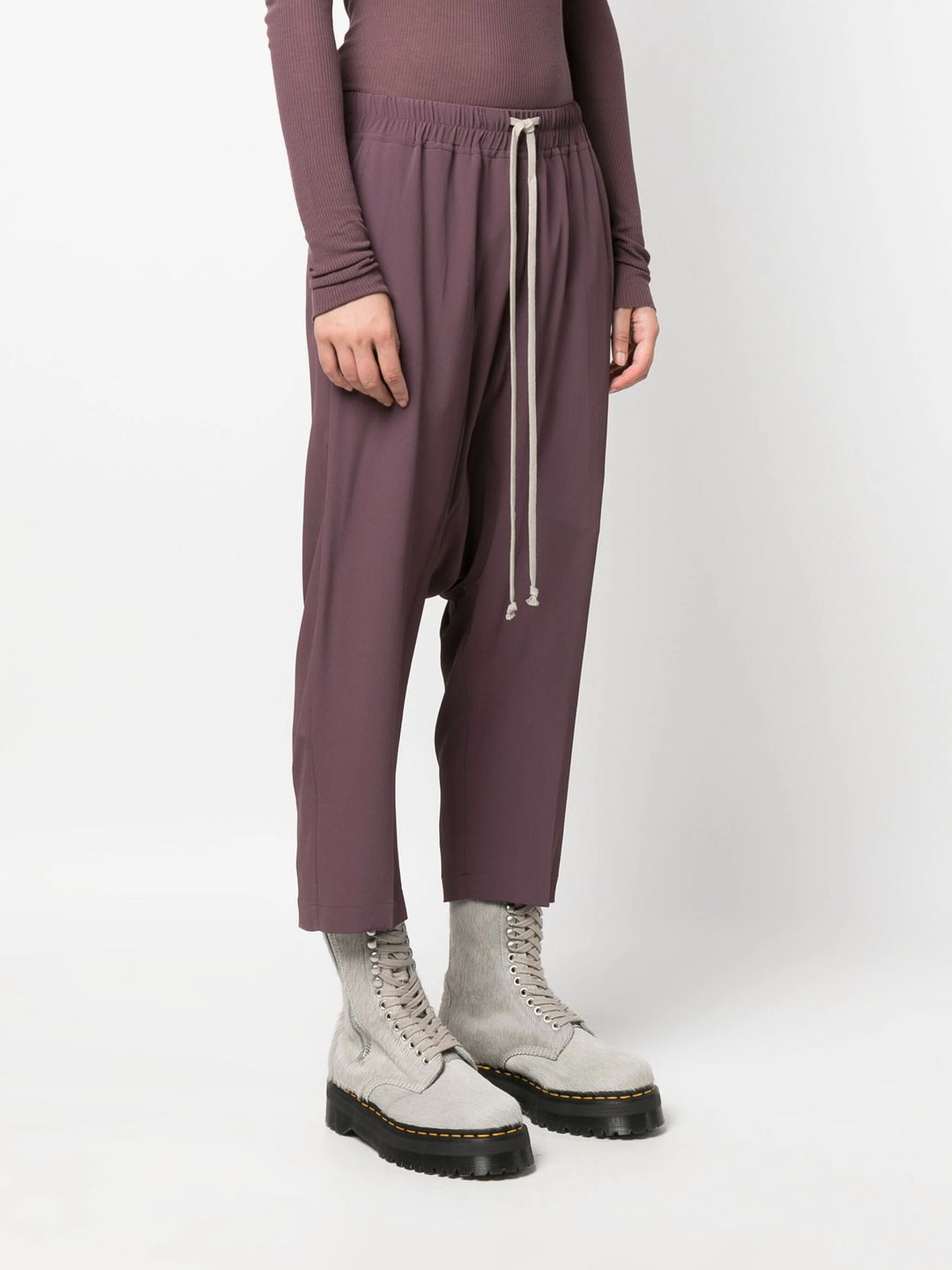 Pantaloni Drawstring Cropped Pants