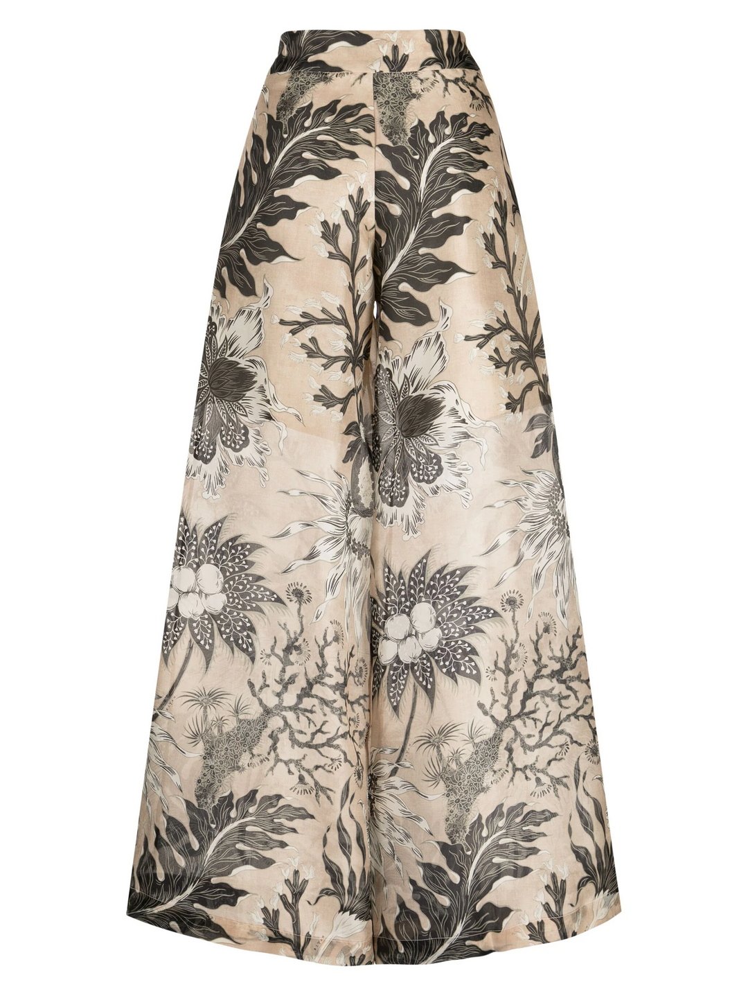 Pinta Organza Silk Print Wide Pants