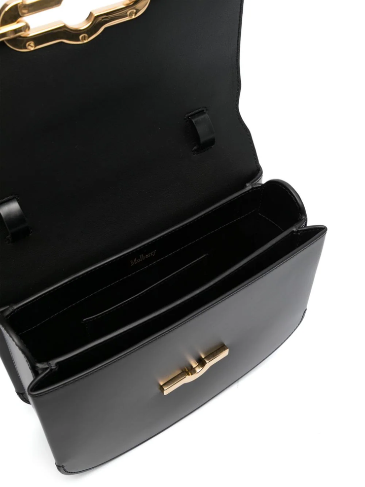 Pimlico Satchel Black & Brass Super Lux Calf