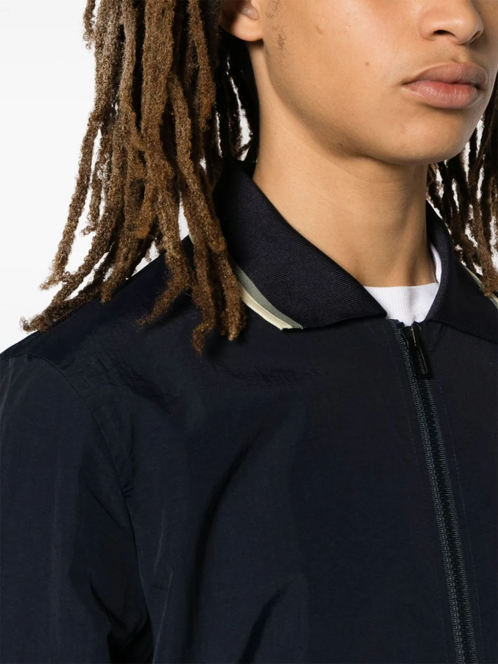 Mens Rib Hem Harrington Jacket