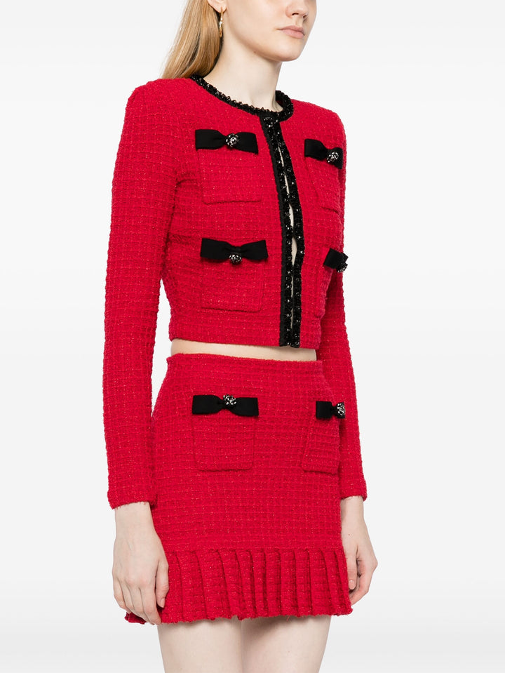 Cream Textured Knit Cardigan