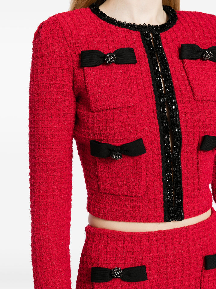 Cream Textured Knit Cardigan