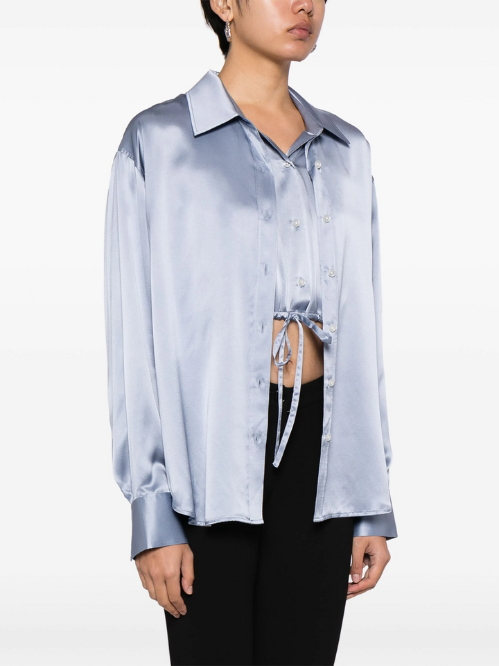 Double Layered Top In Silk