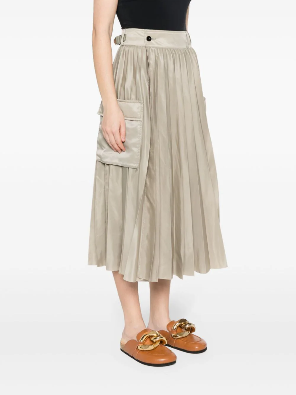 Nylon Twill Skirt