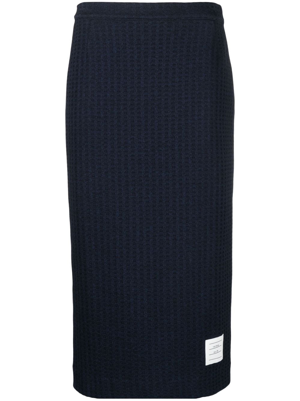 Logo-Patch Jacquard Skirt